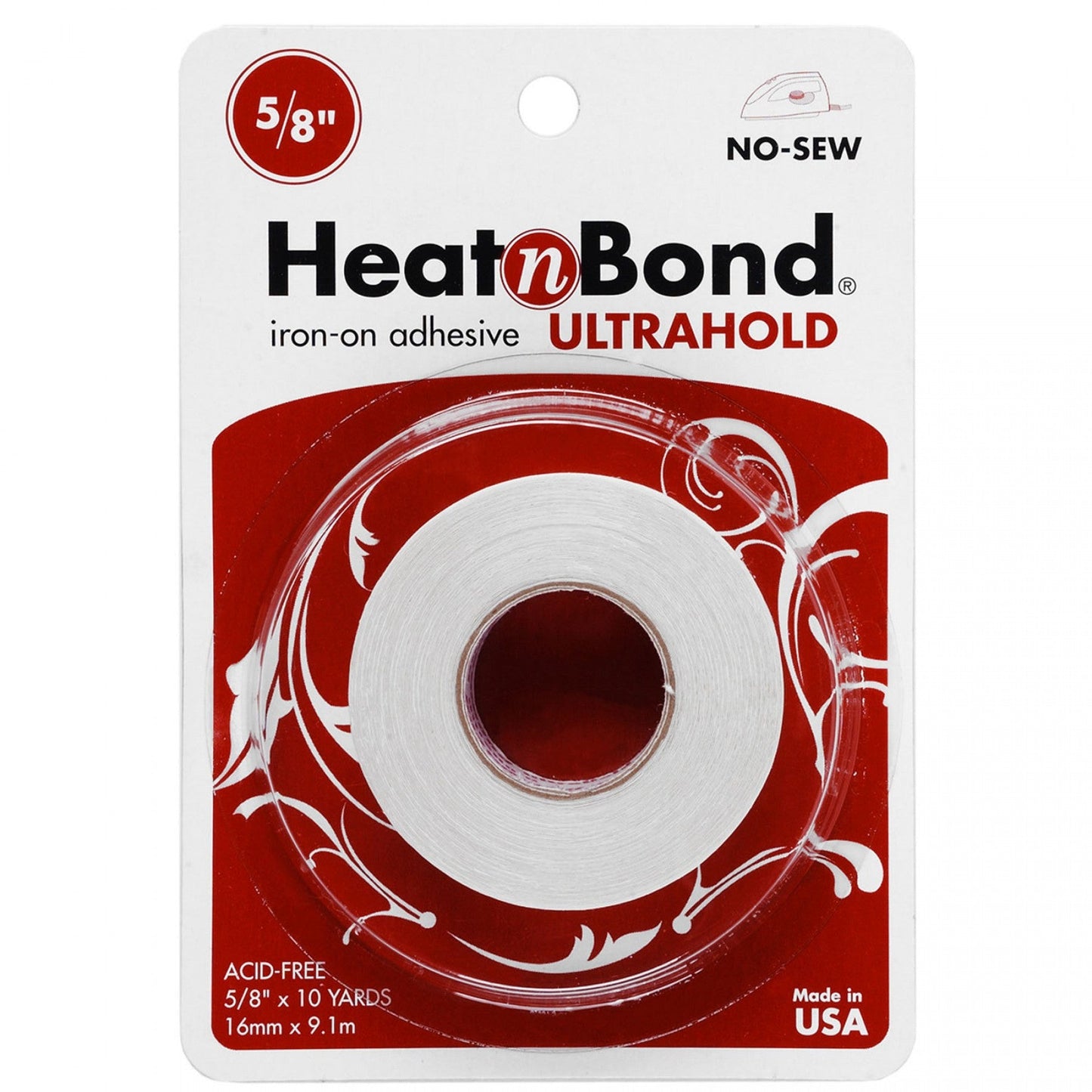 HeatnBond - Ultrahold - Double Sided Iron-On Adhesive - 5/8" x 10 yards