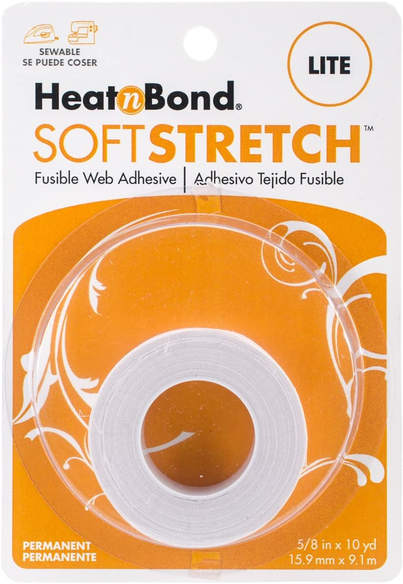 HeatnBond - Sewable Soft Stretch Lite - Iron-On Adhesive - 5/8" x 10 yards